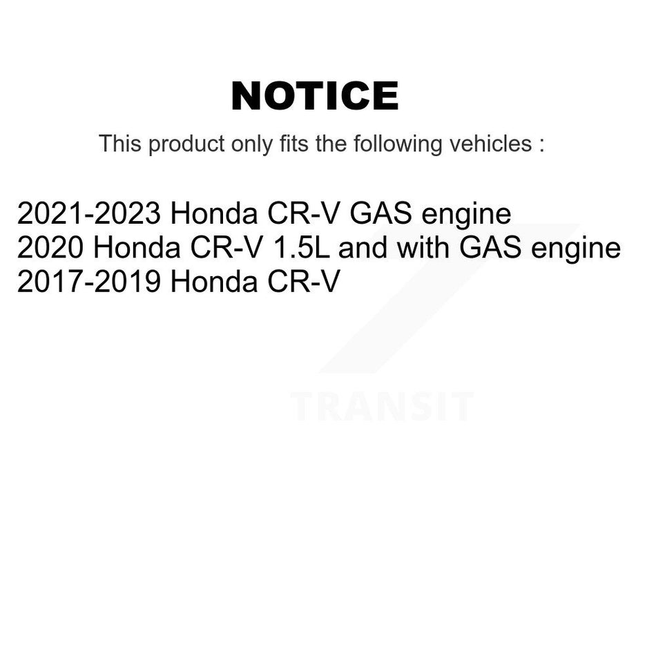 Front Rear Disc Brake Caliper Rotors And Ceramic Pads Kit (10Pc) For Honda CR-V KC8-102424N