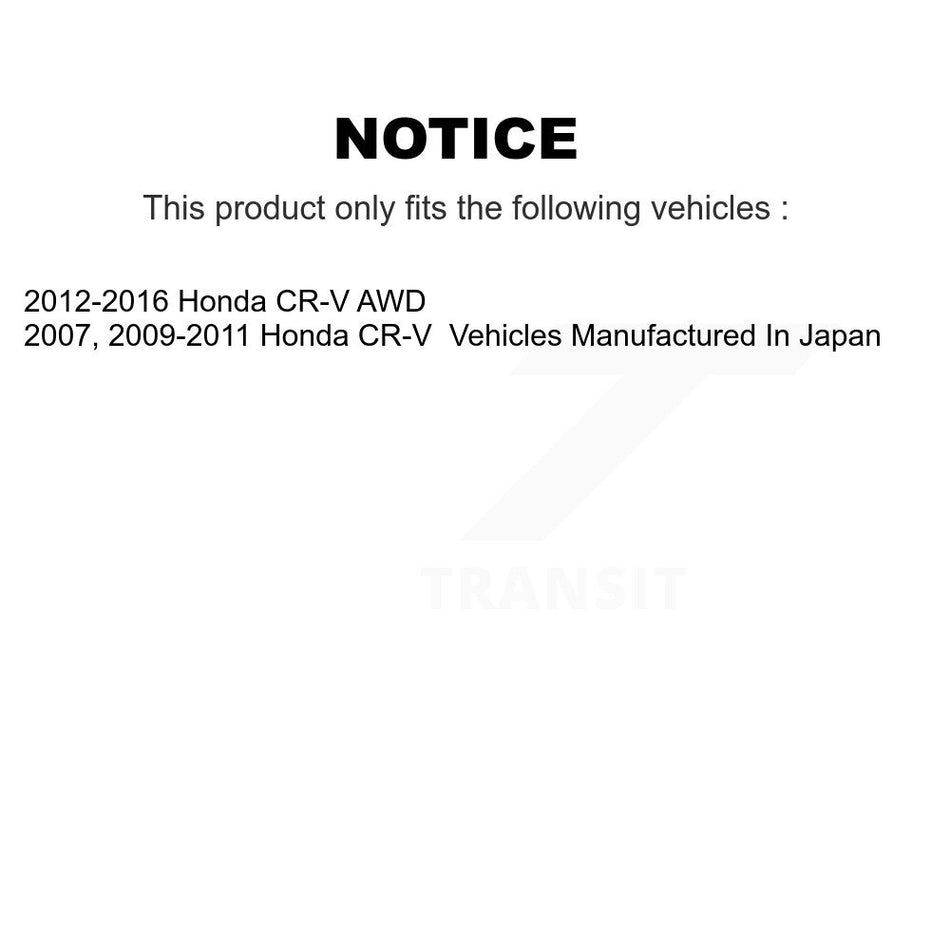 Front Rear Disc Brake Caliper Rotors And Ceramic Pads Kit (10Pc) For Honda CR-V KC8-102828N