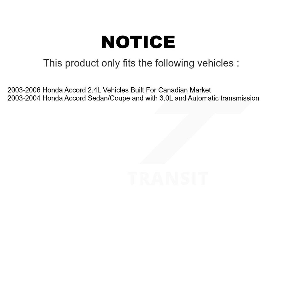 Front Disc Brake Coated Caliper Drilled Slotted Rotors And Ceramic Pads Kit For Honda Accord KCD-100088N