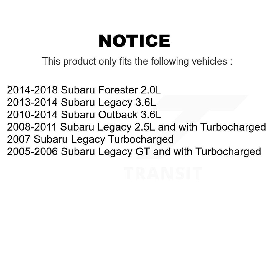 Front Brake Caliper Drill Slot Rotors Ceramic Pad Kit For Subaru Forester Outback Legacy KCD-100122N