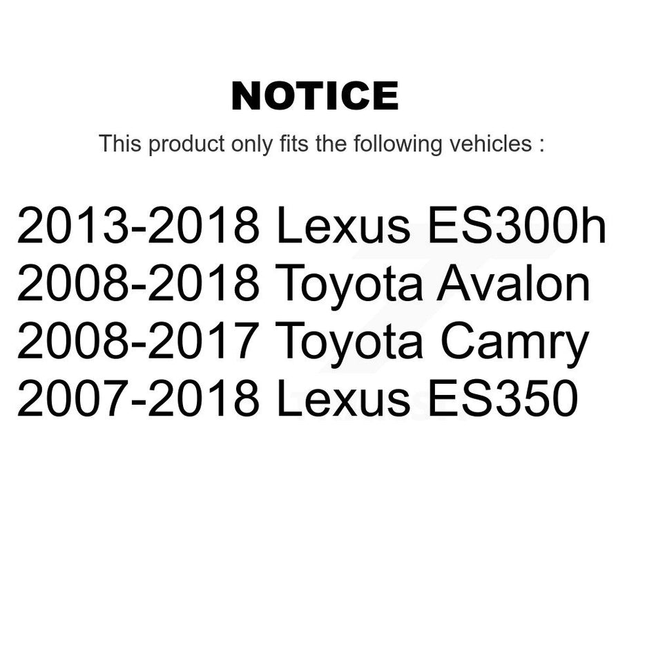 Front Brake Caliper Drill Slot Rotor Ceramic Pad Kit For Toyota Camry Lexus ES350 Avalon KCD-100160T