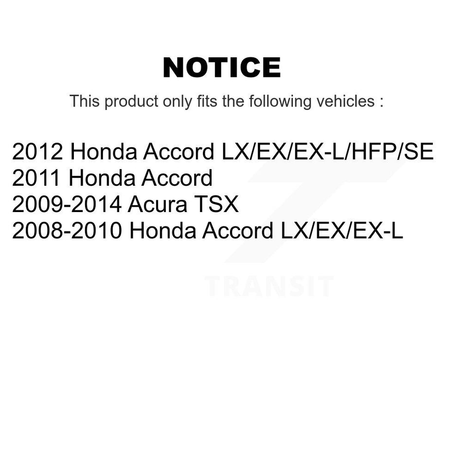 Rear Brake Coated Caliper Drill Slotted Rotor Ceramic Pad Kit For Honda Accord Acura TSX KCD-101675N