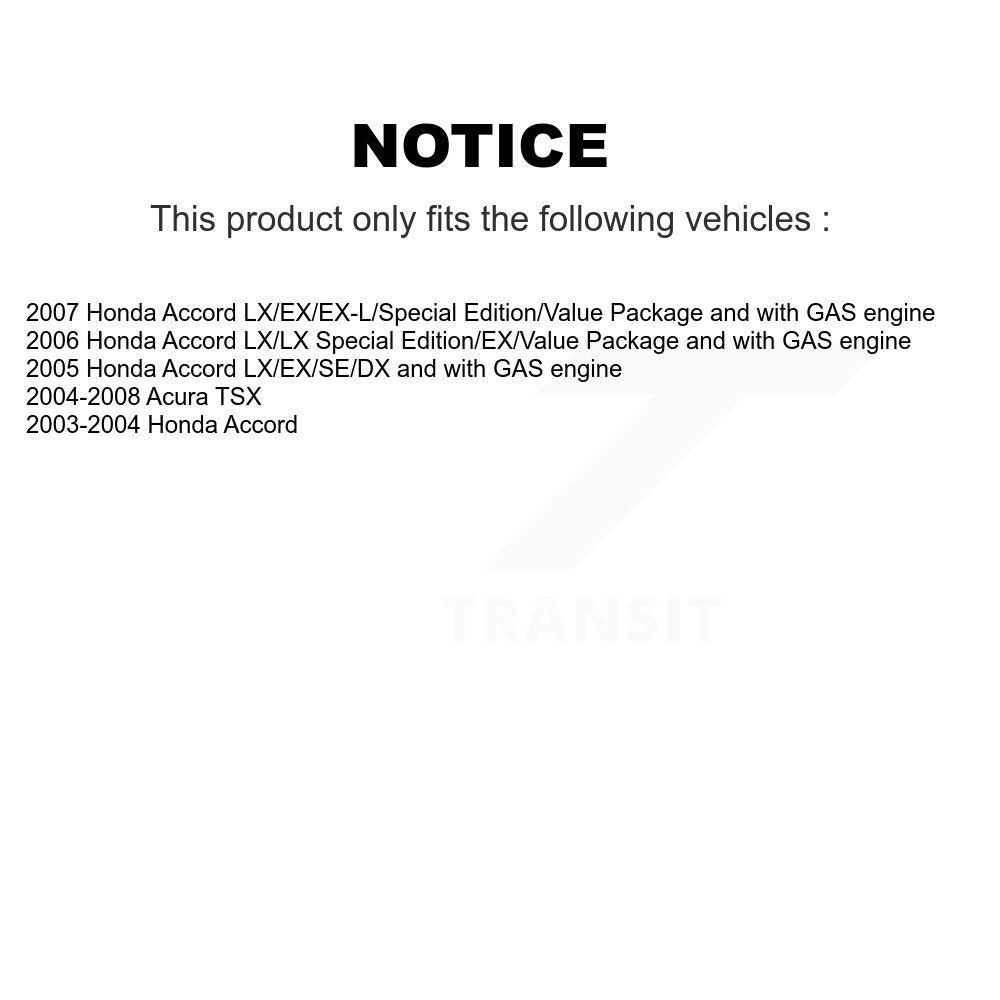 Rear Disc Brake Caliper Coated Rotors And Ceramic Pads Kit For Honda Accord Acura TSX KCG-100129T
