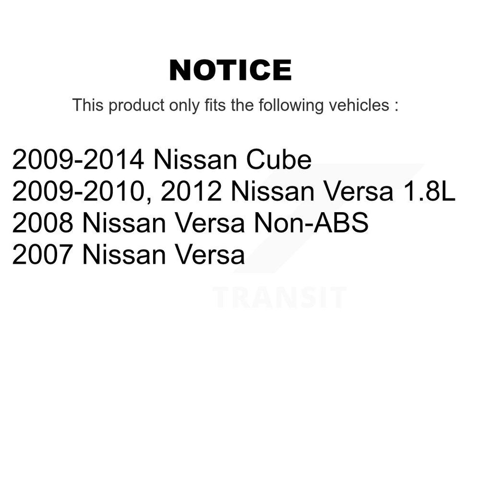 Front Rear Brake Caliper Coat Rotor Drum Ceramic Pad Shoe Cylinder Kit (11Pc) For Nissan KCG-100366T