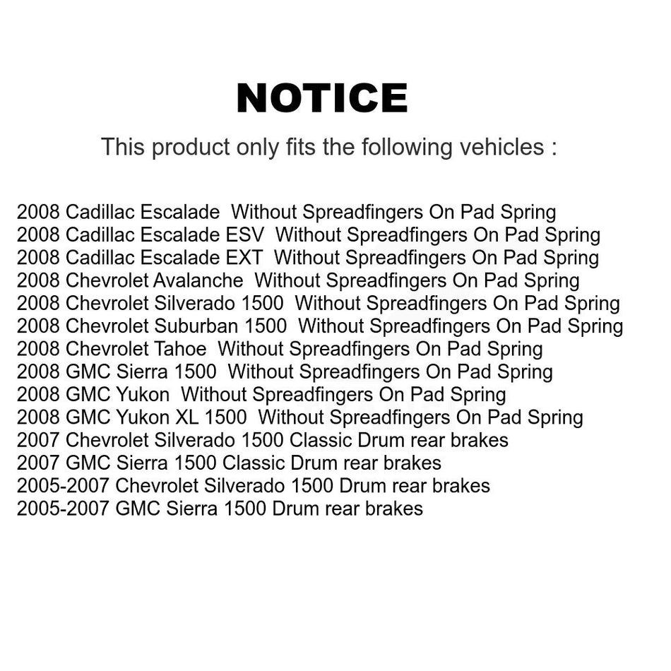 Front Brake Caliper Coat Rotor & Ceramic Pad Kit For Chevrolet GMC Silverado 1500 Sierra KCG-100369N