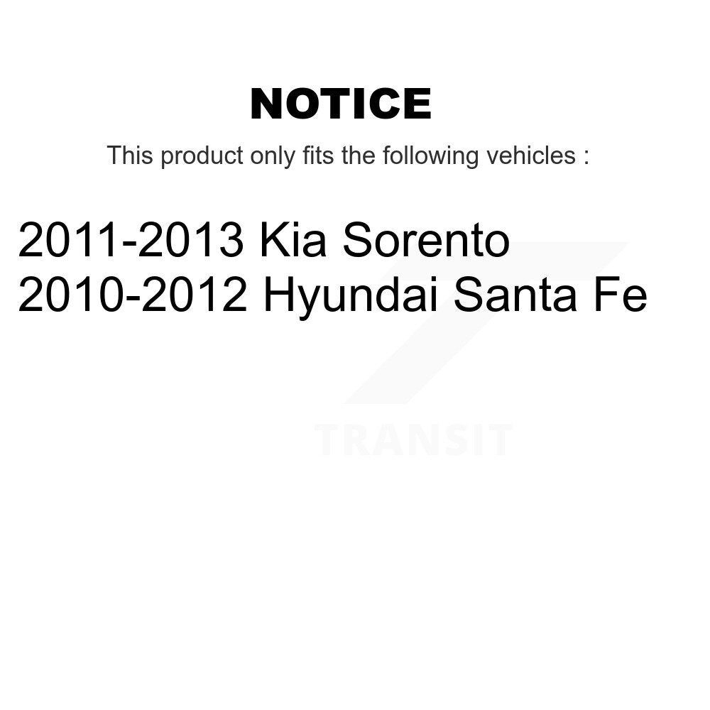 Front Disc Brake Caliper Coat Rotor And Ceramic Pad Kit For Hyundai Santa Fe Kia Sorento KCG-100437N