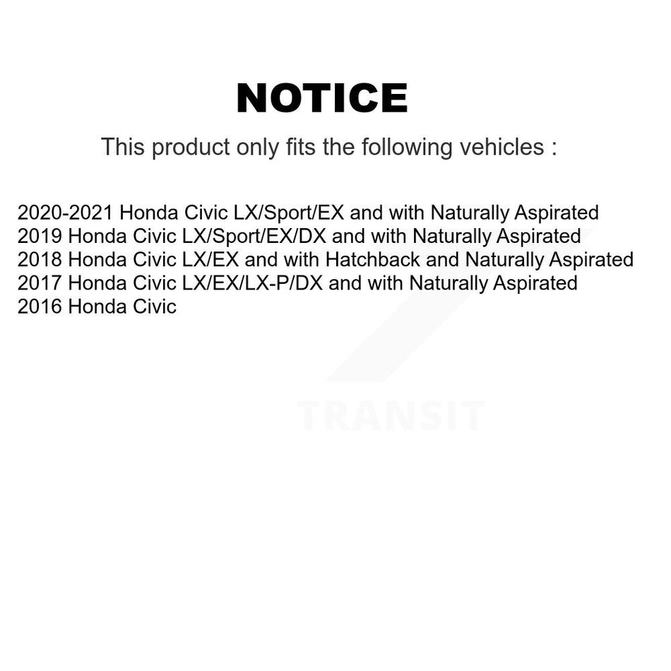 Front Disc Brake Caliper Coated Rotors And Ceramic Pads Kit For Honda Civic KCG-100454T