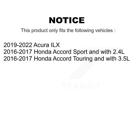 Front Disc Brake Caliper Coat Rotor And Semi-Metallic Pad Kit For Honda Accord Acura ILX KCG-100536P