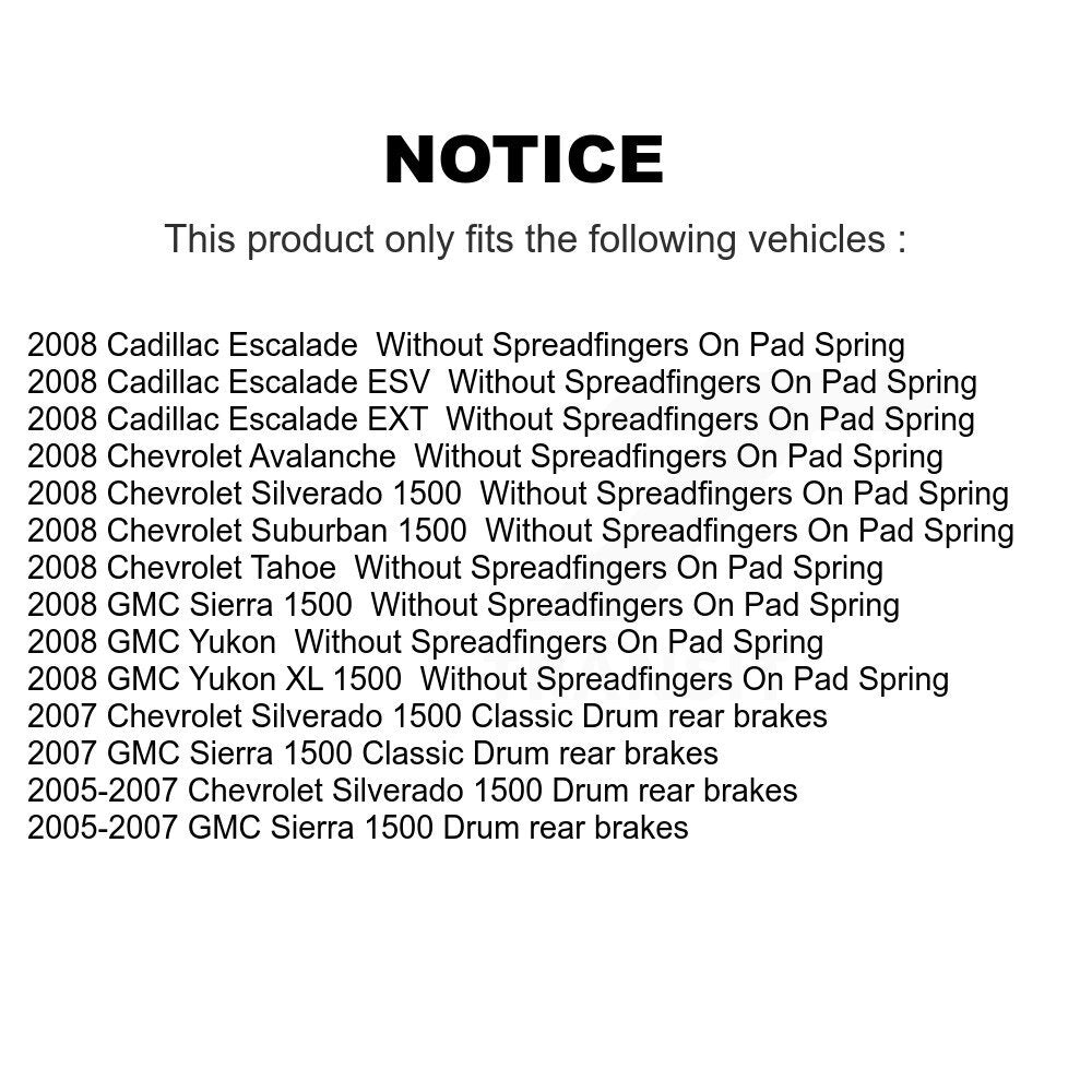 Front Brake Caliper Coat Rotor Semi-Metallic Pad Kit For Chevrolet GMC Silverado 1500 XL KCG-100546S