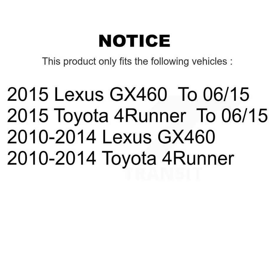 Front Disc Brake Caliper Coat Rotor Semi-Metallic Pad Kit For Toyota 4Runner Lexus GX460 KCG-100552P