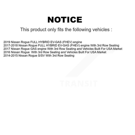 Front Disc Brake Caliper Coated Rotors And Semi-Metallic Pads Kit For Nissan Rogue KCG-100587S