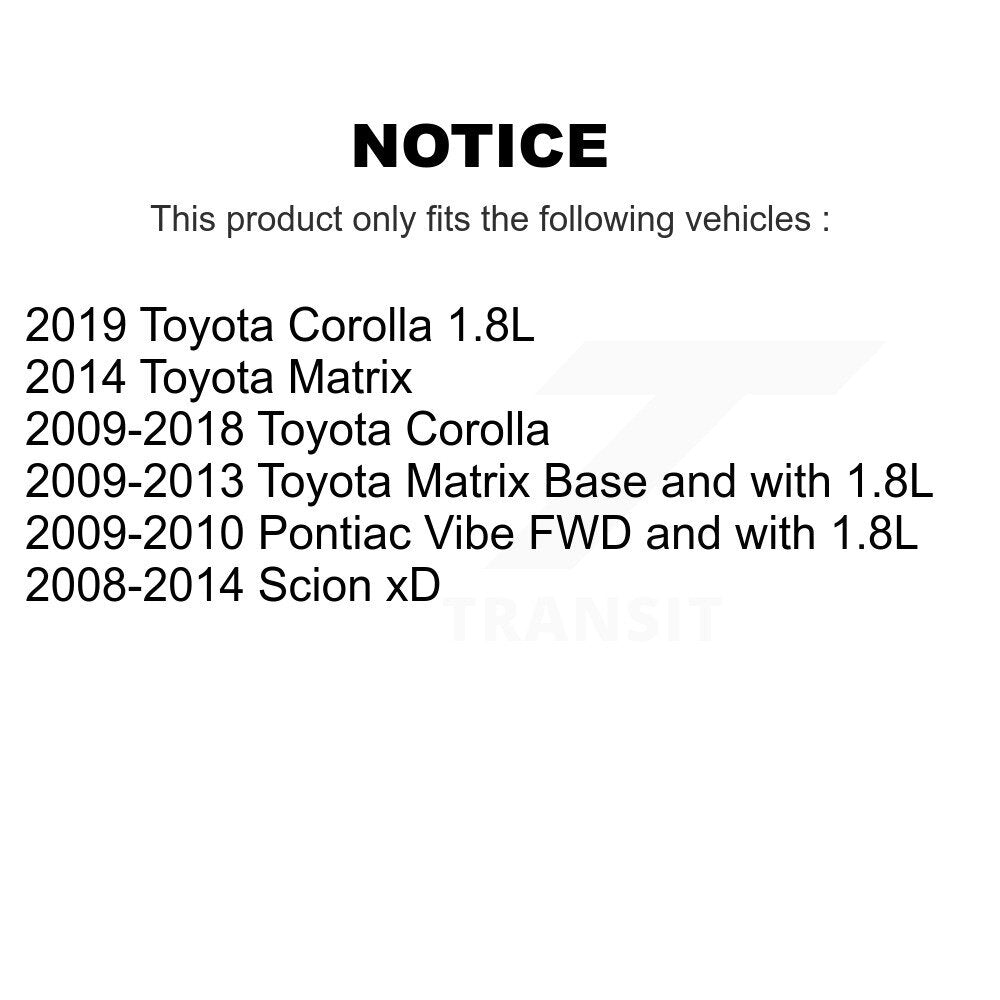 Front Brake Caliper Coat Rotor Ceramic Pad Kit For Toyota Corolla Matrix Pontiac Vibe xD KCG-100599C