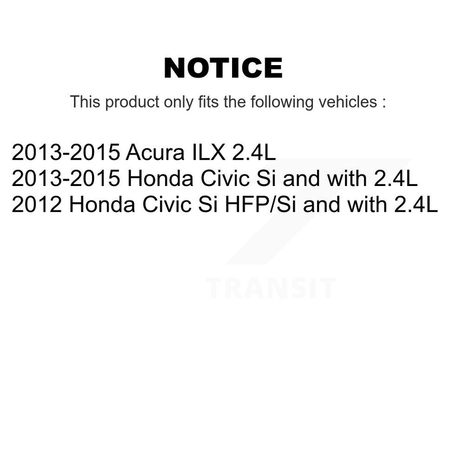 Front Disc Brake Caliper Coated Rotors And Ceramic Pads Kit For Honda Civic Acura ILX KCG-100677T