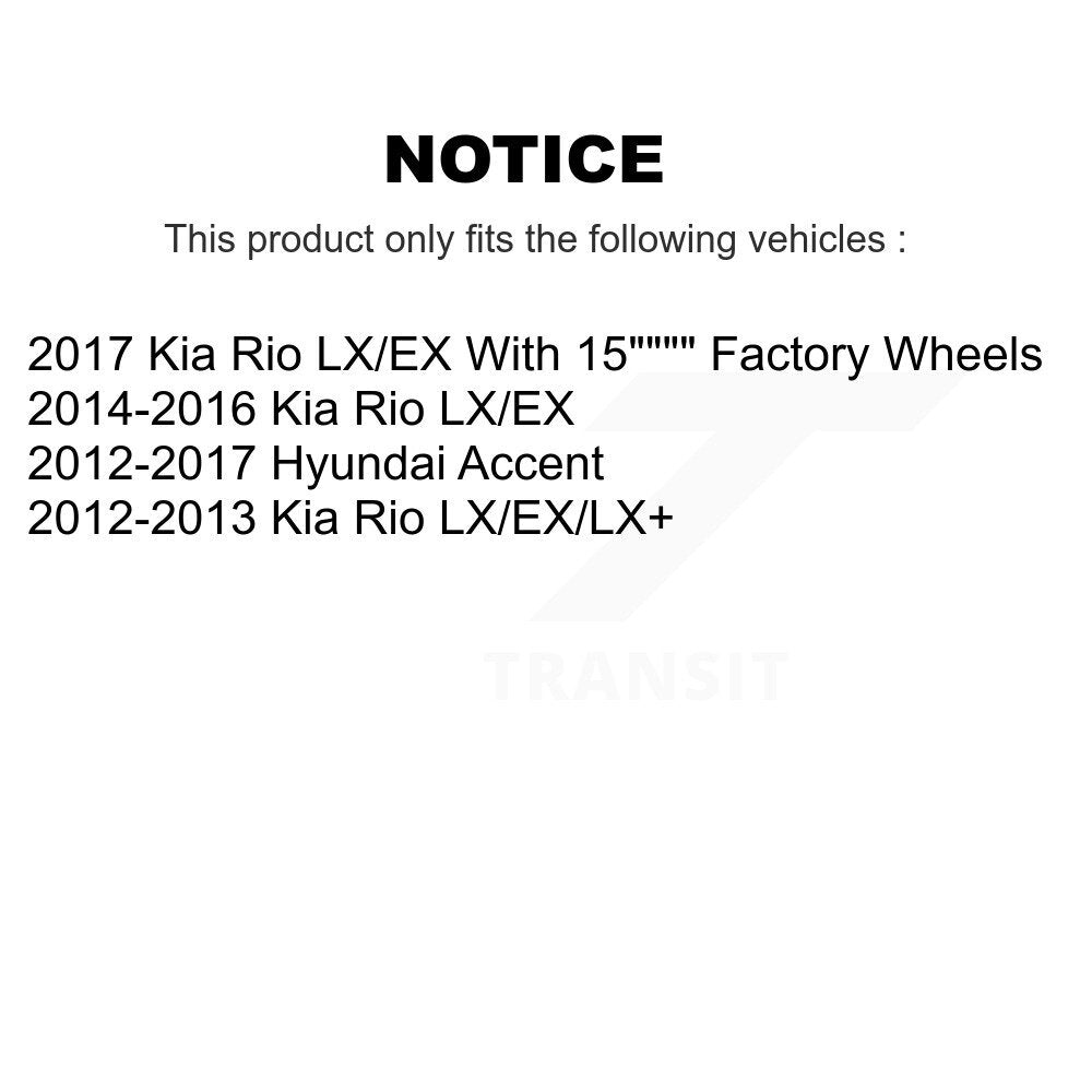 Front Disc Brake Caliper Coat Rotor And Semi-Metallic Pad Kit For Hyundai Accent Kia Rio KCG-100684S