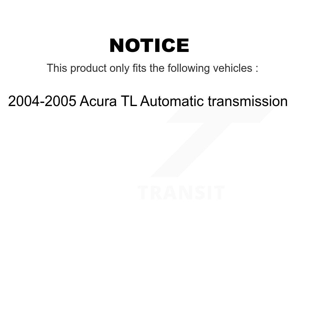 Front Brake Caliper Coat Rotor Semi-Metallic Pad Kit For Acura TL Automatic transmission KCG-100693P