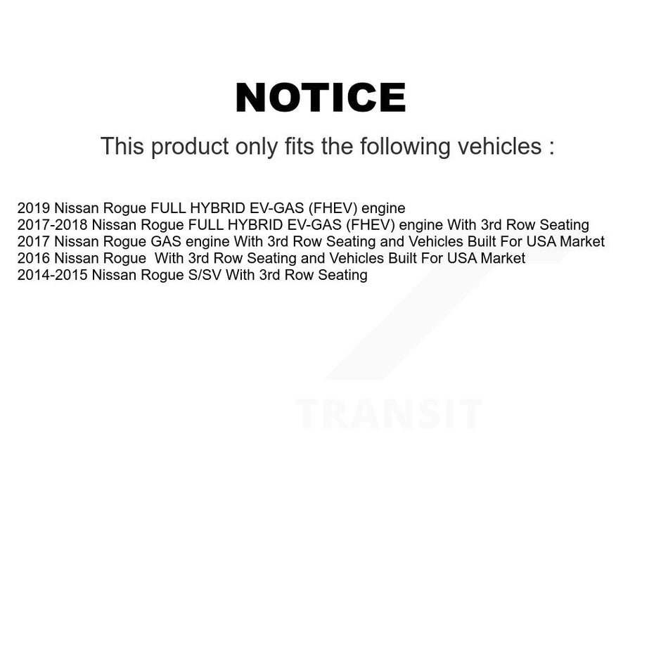 Front Disc Brake Caliper Coated Rotors And Ceramic Pads Kit For Nissan Rogue KCG-100718C