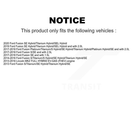 Front Rear Brake Caliper Coat Rotor & Ceramic Pad Kit (10Pc) For Ford Fusion Lincoln MKZ KCG-101034C
