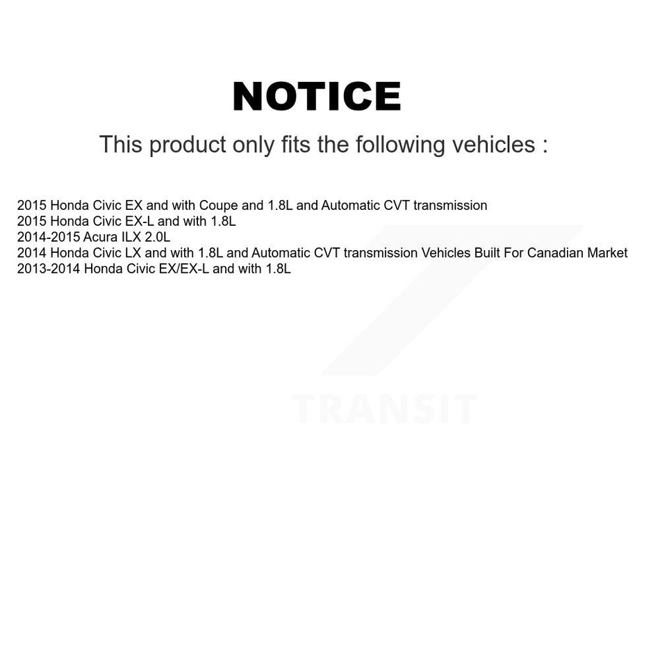 Front Rear Brake Caliper Coat Rotor And Ceramic Pad Kit (10Pc) For Honda Civic Acura ILX KCG-101069C