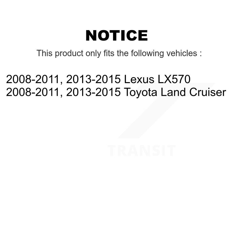 Front Disc Brake Caliper Coat Rotors Ceramic Pad Kit For Lexus LX570 Toyota Land Cruiser KCG-101171C