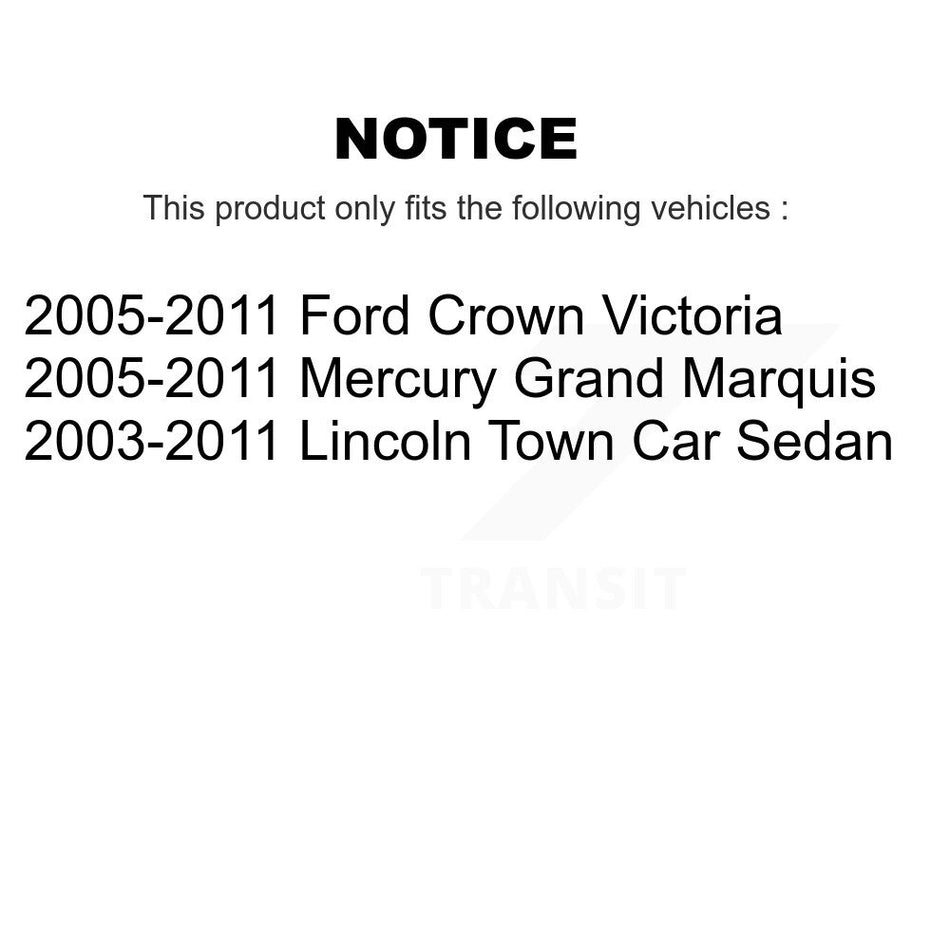 Front Rear Ceramic Brake Pads And Parking Shoes Kit For Ford Crown Victoria Lincoln Town Car Mercury Grand Marquis KCN-100042