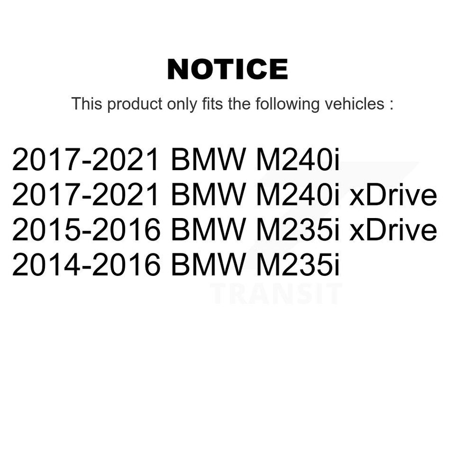 Front Rear Ceramic Brake Pads And Parking Shoes Kit For BMW 328i 428i Gran Coupe 230i xDrive 228i M240i KCN-100057