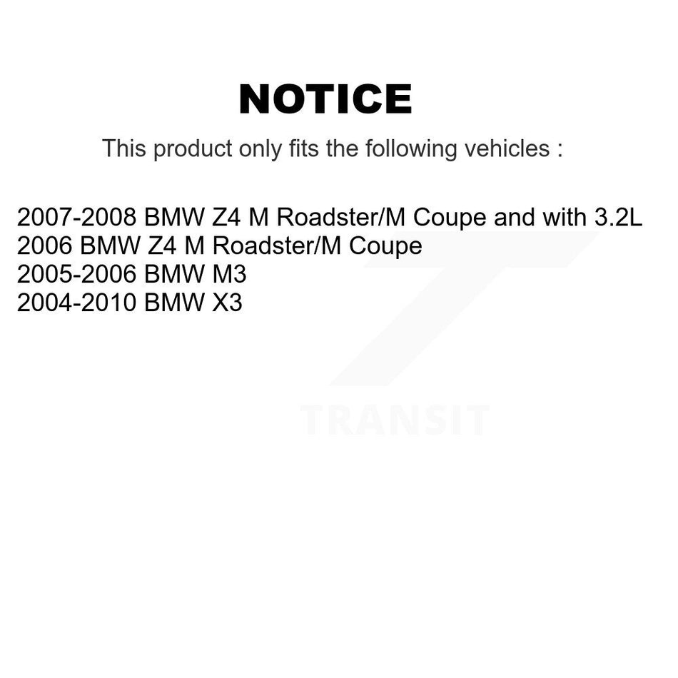 Front Rear Ceramic Brake Pads And Parking Shoes Kit For BMW X3 Z4 M3 KCN-100065