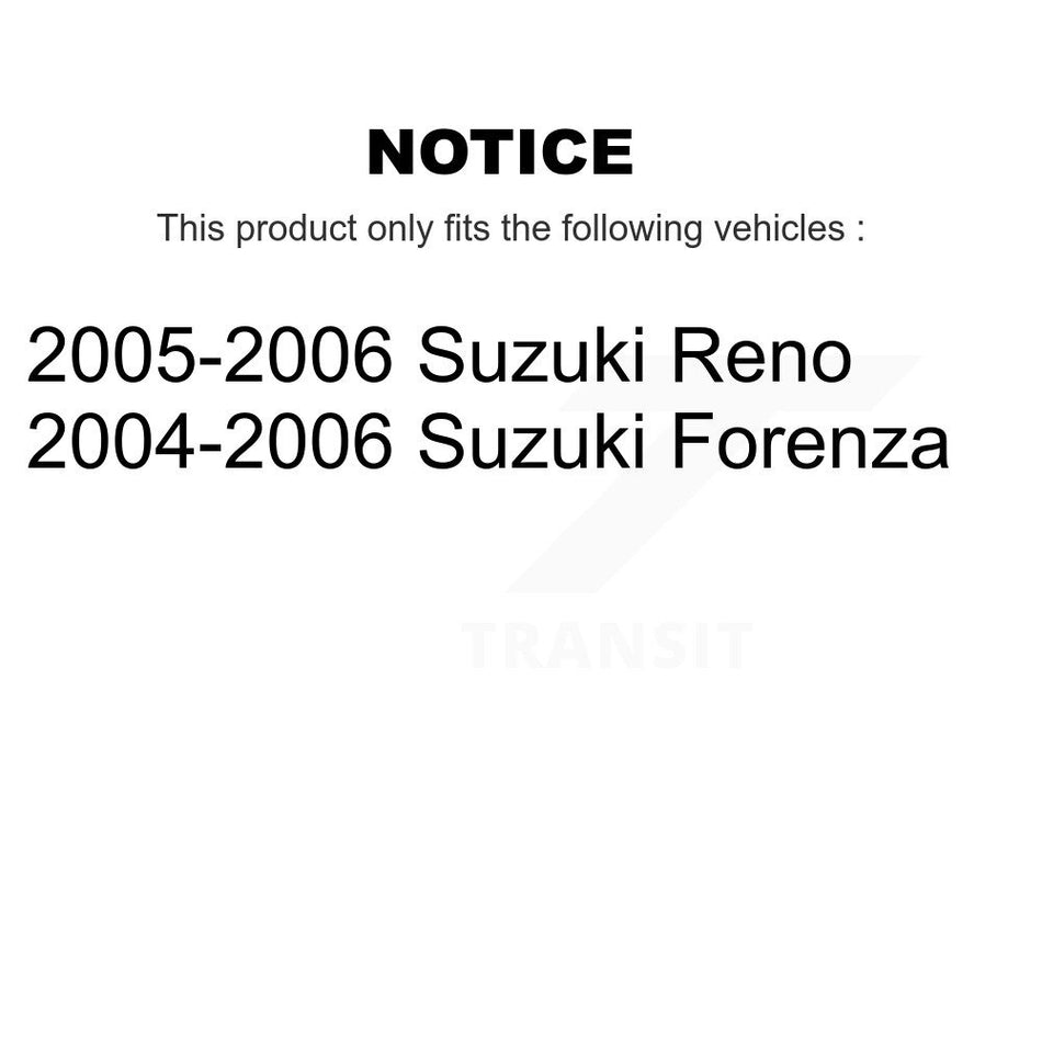 Front Rear Ceramic Brake Pads And Parking Shoes Kit For Suzuki Forenza Reno KCN-100119