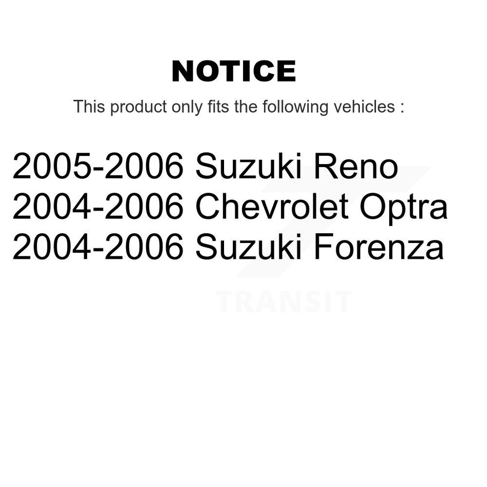 Front Rear Ceramic Brake Pads And Parking Shoes Kit For Suzuki Forenza Reno KCN-100119
