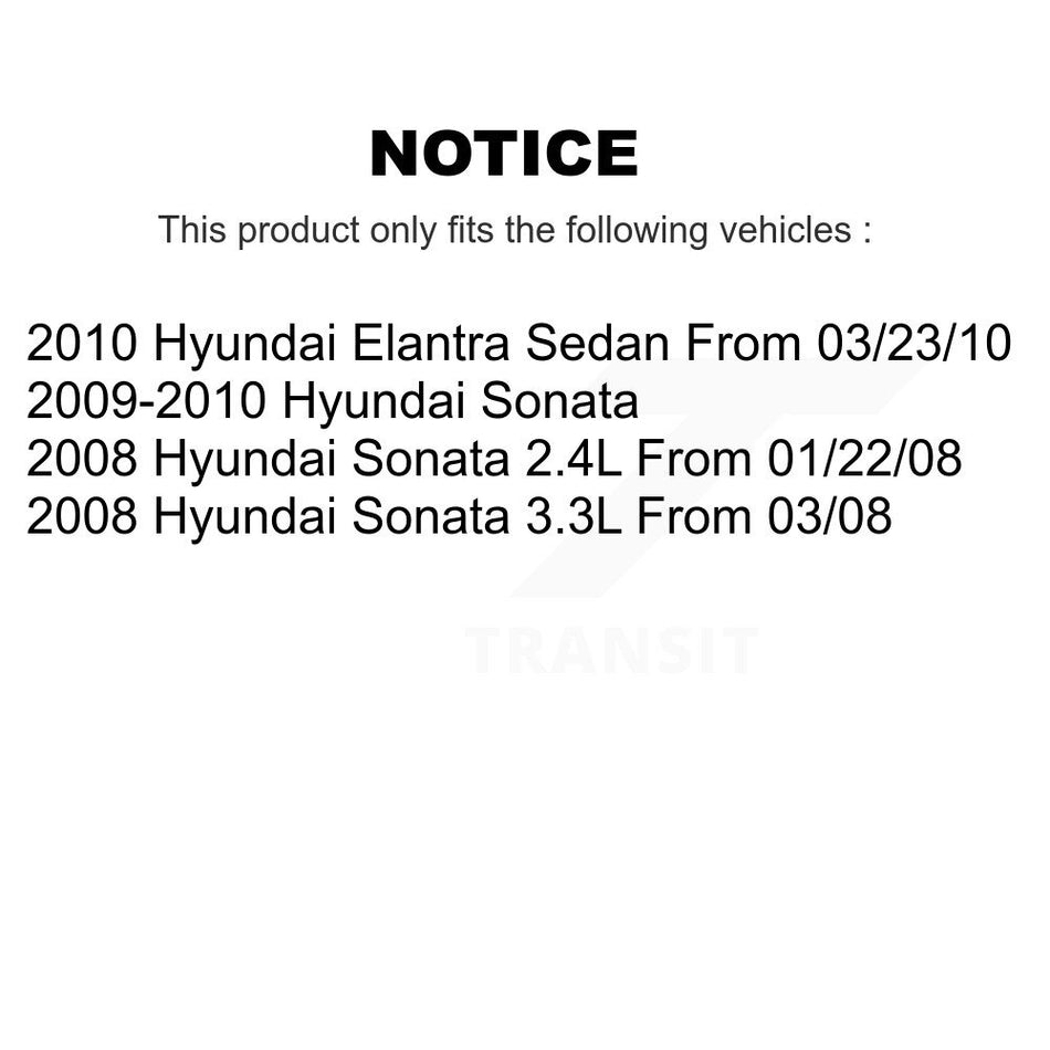 Front Rear Ceramic Brake Pads And Parking Shoes Kit For Hyundai Sonata Elantra KCN-100130