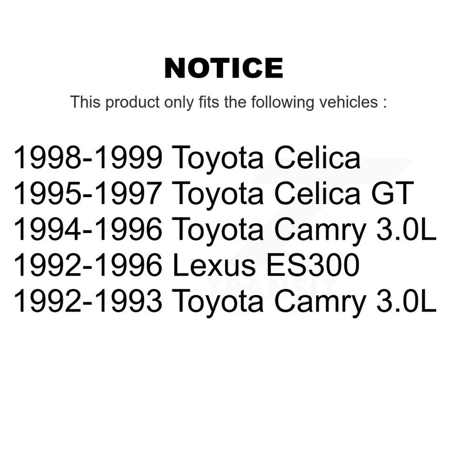 Front Rear Ceramic Brake Pads And Parking Shoes Kit For Toyota Camry Lexus ES300 Celica KCN-100180