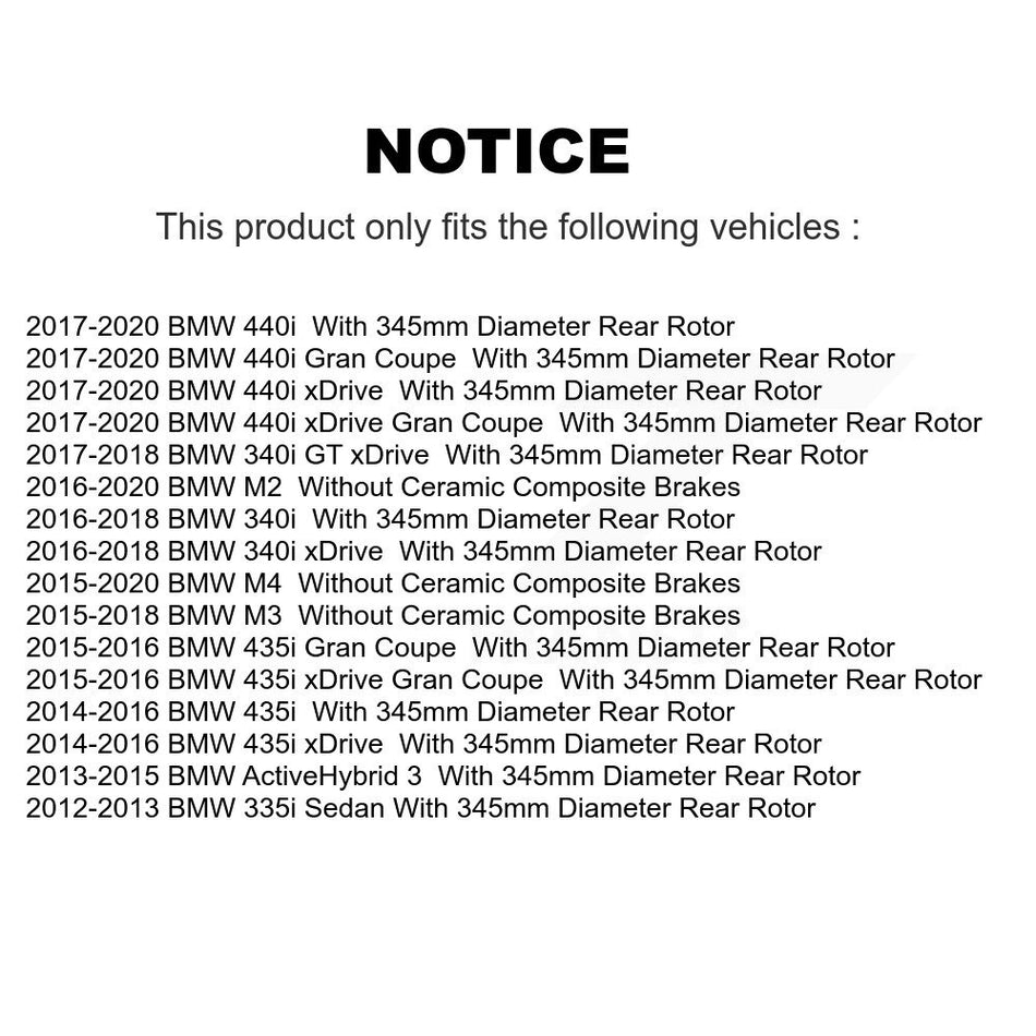 Front Rear Ceramic Brake Pads And Parking Shoes Kit For BMW 428i 330i xDrive 335i 328i M4 430i Gran Coupe M3 435i 340i 440i M2 GT ActiveHybrid 3 KCN-100229