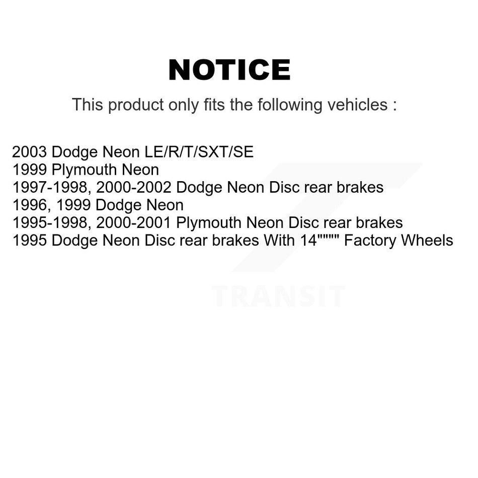 Front Rear Ceramic Brake Pads And Parking Shoes Kit For Chrysler Dodge Intrepid 300M Concorde LHS Neon Plymouth Eagle Vision New Yorker KCN-100246