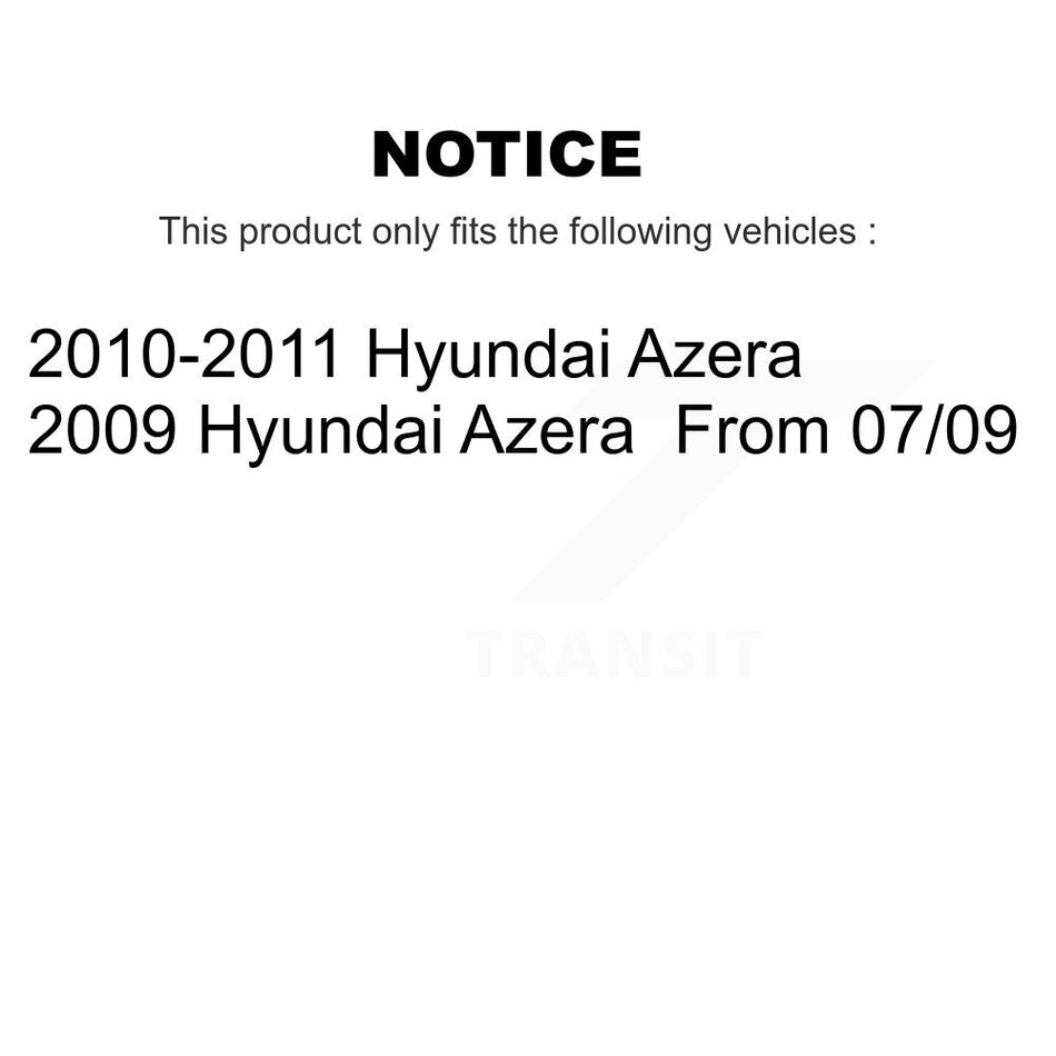 Front Rear Ceramic Brake Pads And Parking Shoes Kit For 2010-2011 Hyundai Azera KCN-100265