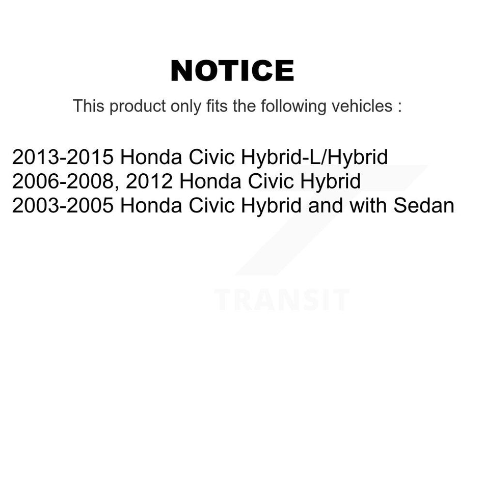 Front Rear Ceramic Brake Pads And Drum Shoes Kit For Honda Civic KCN-100401