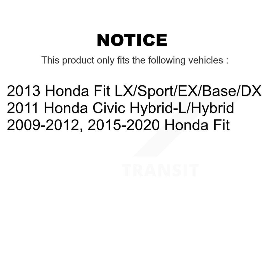 Front Rear Ceramic Brake Pads And Drum Shoes Kit For Honda Fit Civic KCN-100403