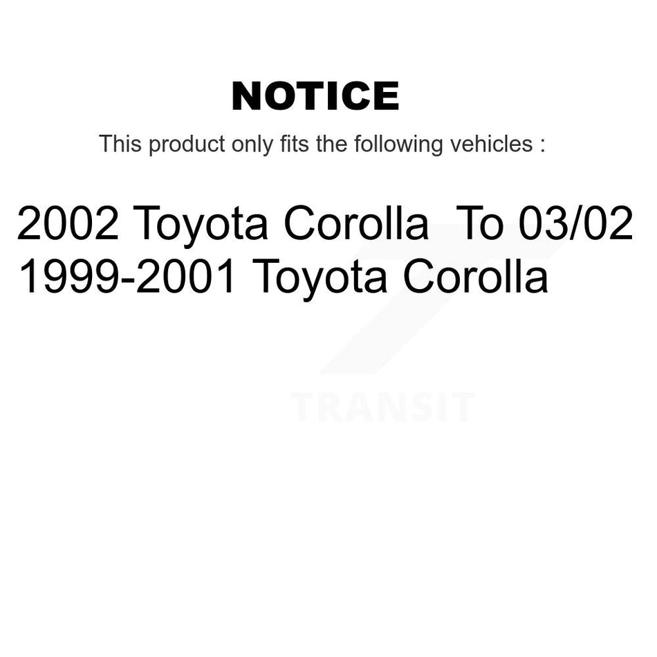 Front Rear Ceramic Brake Pads And Drum Shoes Kit For Toyota Corolla KCN-100457