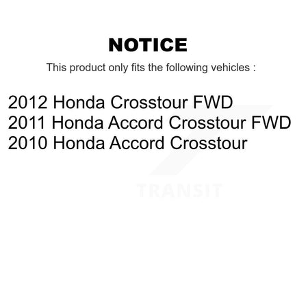 Front Rear Ceramic Brake Pads And Parking Shoes Kit For Honda Accord Crosstour KCN-100808