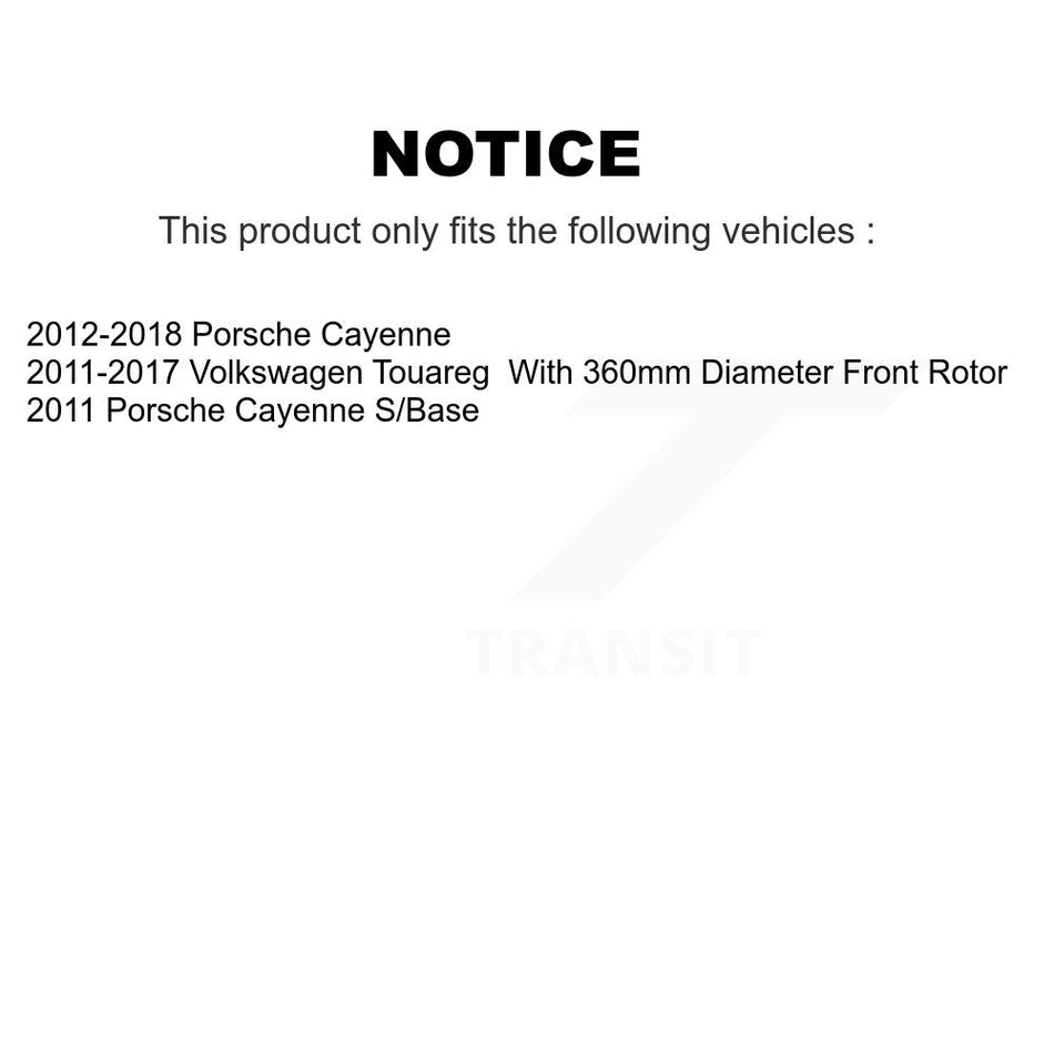 Front Rear Ceramic Brake Pads And Parking Shoe Kit For Volkswagen Touareg Porsche Cayenne KCN-100809