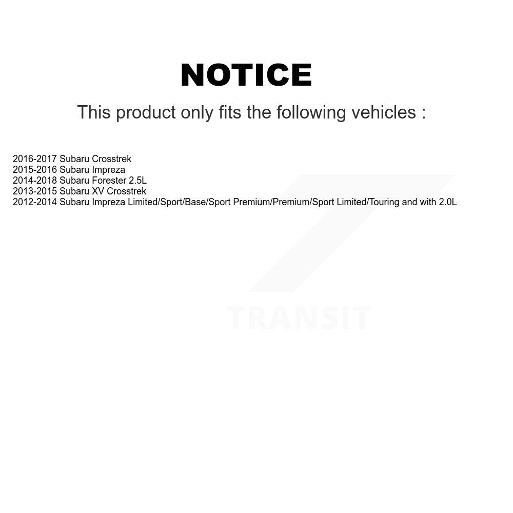 Front Rear Ceramic Brake Pads & Parking Shoe Kit For Subaru Forester Impreza XV Crosstrek KCN-100853