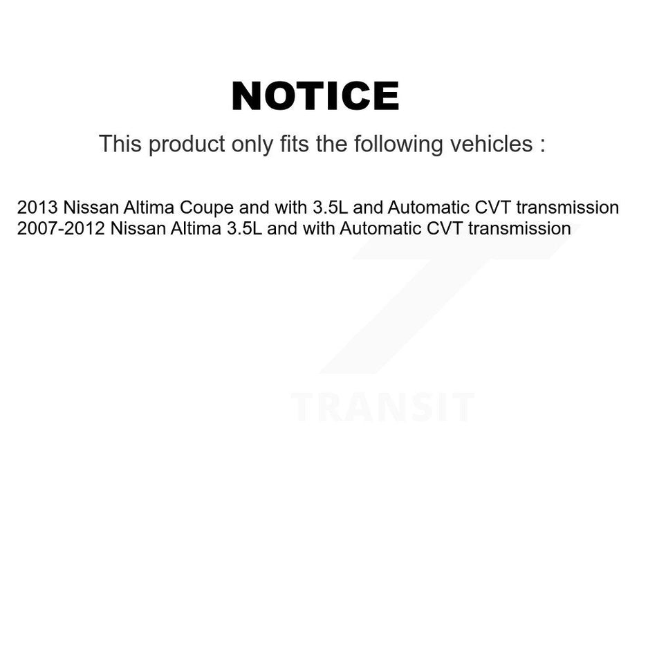 Front CV Axle Drive Shaft Complete Assembly Kit For Nissan Altima KCV-100041