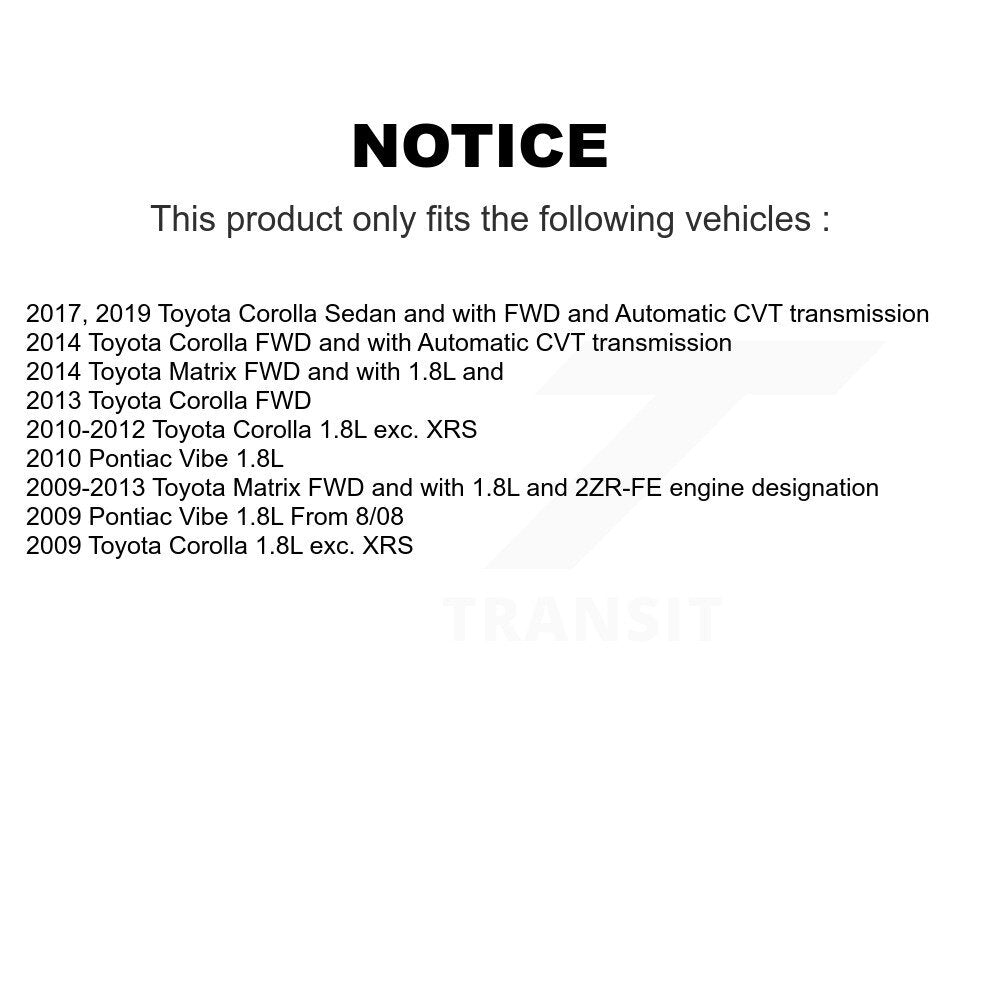 Front CV Axle Drive Shaft Complete Assembly Kit For Toyota Corolla Matrix Pontiac Vibe KCV-100054