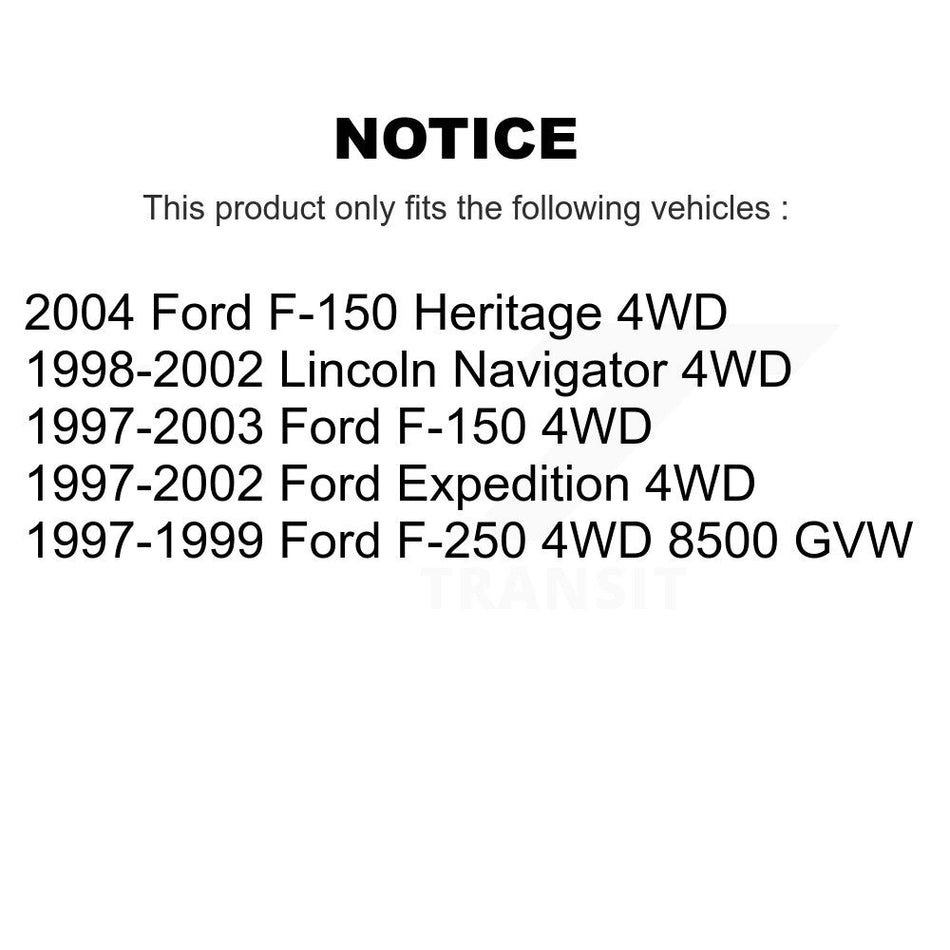 Front CV Axle Shaft Kit For Ford F-150 Expedition F-250 Heritage Lincoln Navigator 4WD KCV-100061