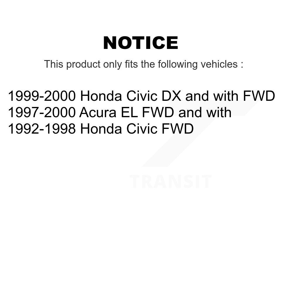Front CV Axle Drive Shaft Complete Assembly Kit For Honda Civic Acura EL KCV-100108