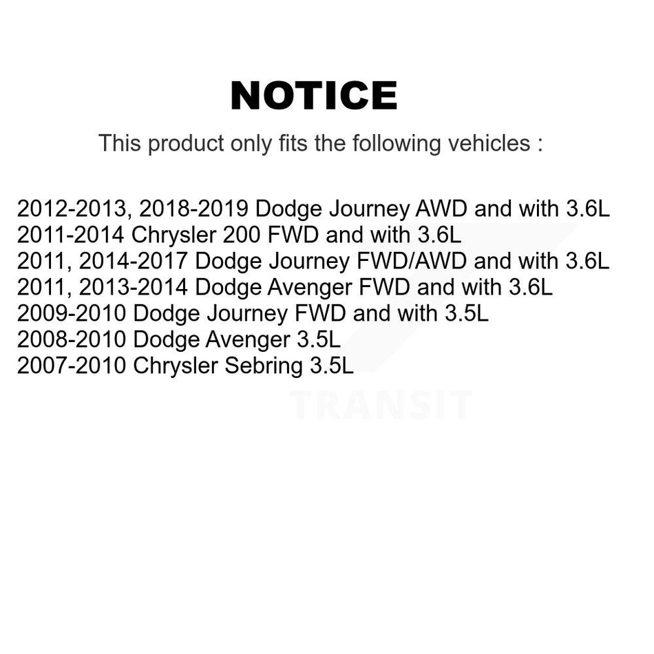 Front CV Axle Drive Shaft Assembly Kit For Dodge Journey Chrysler 200 Avenger Sebring KCV-100127
