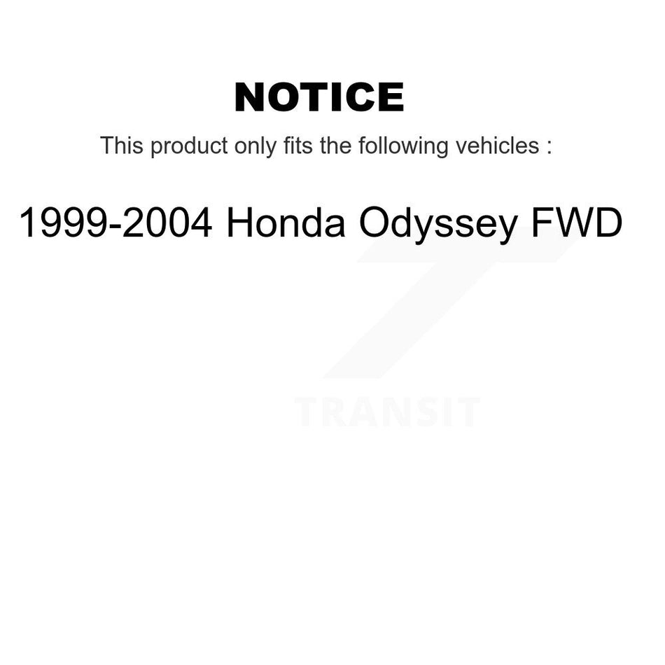 Front CV Axle Drive Shaft Complete Assembly Kit For 1999-2004 Honda Odyssey FWD KCV-100131