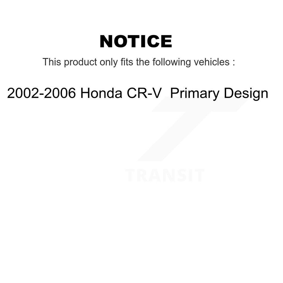 Front CV Axle Drive Shaft Complete Assembly Kit For 2002-2006 Honda CR-V Primary Design KCV-100140