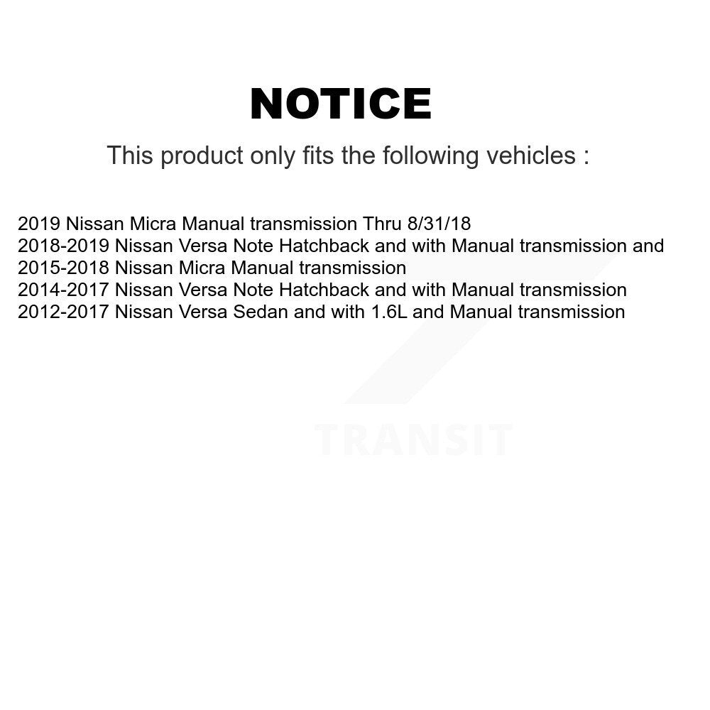 Front CV Axle Drive Shaft Complete Assembly Kit For Nissan Micra Versa Note KCV-100202