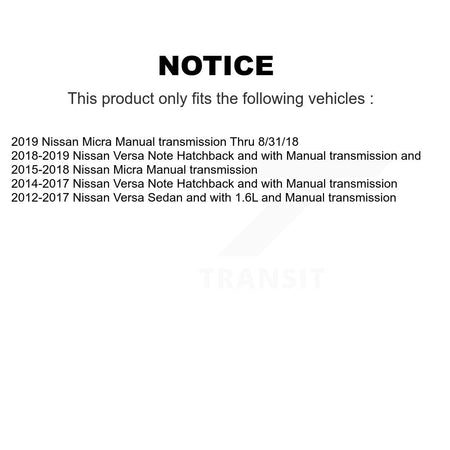 Front CV Axle Drive Shaft Complete Assembly Kit For Nissan Micra Versa Note KCV-100202