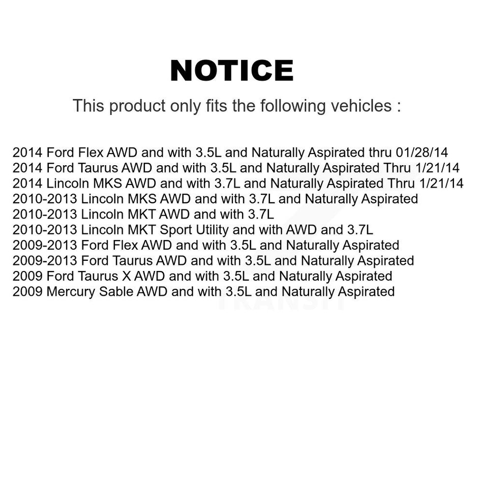 Front CV Axle Drive Shaft Kit For Ford Flex Taurus Lincoln MKS MKT X Mercury Sable KCV-100215
