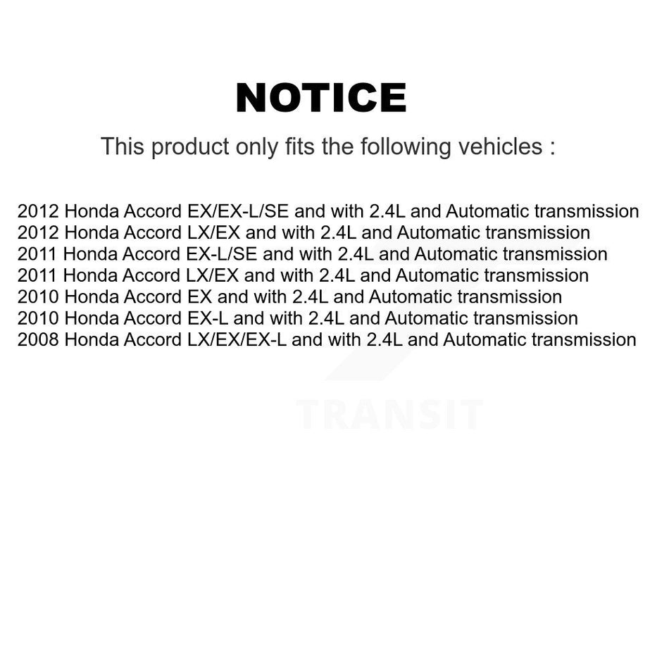 Front CV Axle Drive Shaft Complete Assembly Kit For Honda Accord KCV-100231